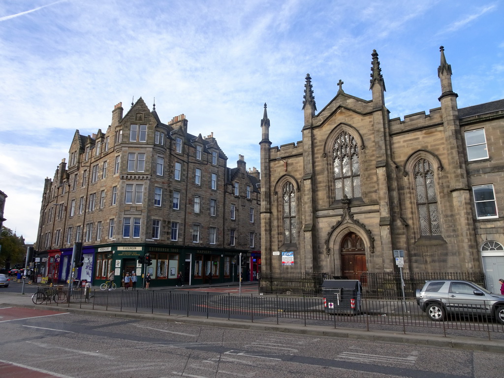 Lothian Street with the front of the Jericho House