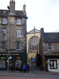 The east gate to the Greyfriars Kirk church at Greyfriars Place