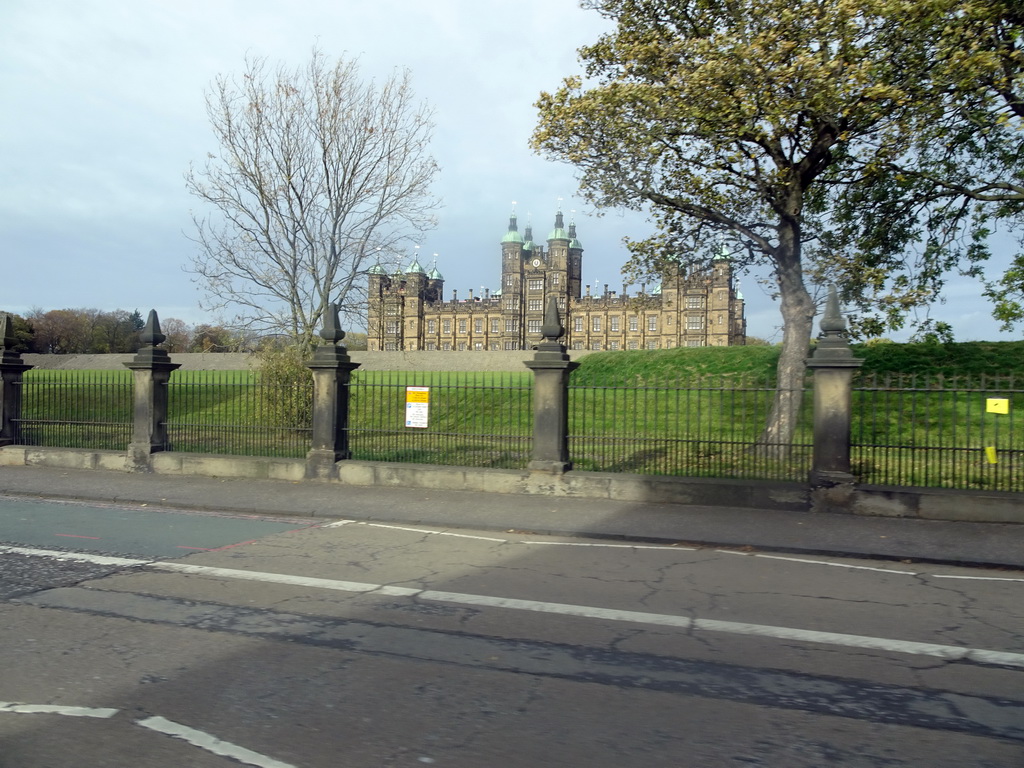 Donaldson`s School, viewed from the taxi to Edinburgh Zoo at West Coates