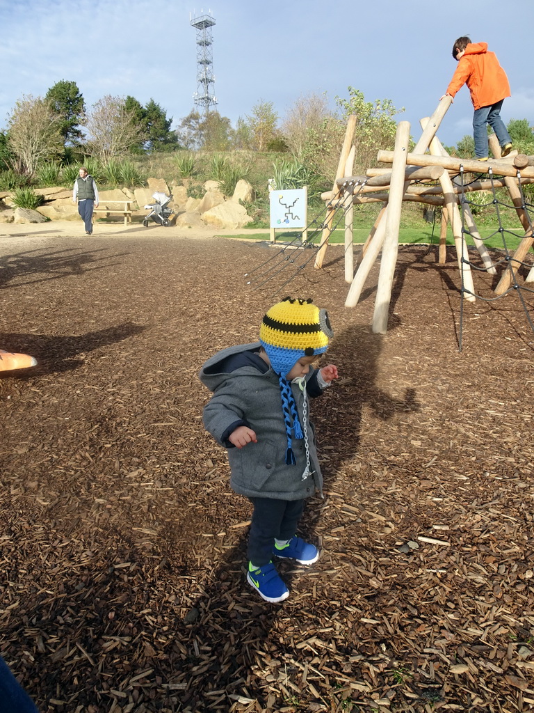 Max at the playground at the Hilltop at the Edinburgh Zoo