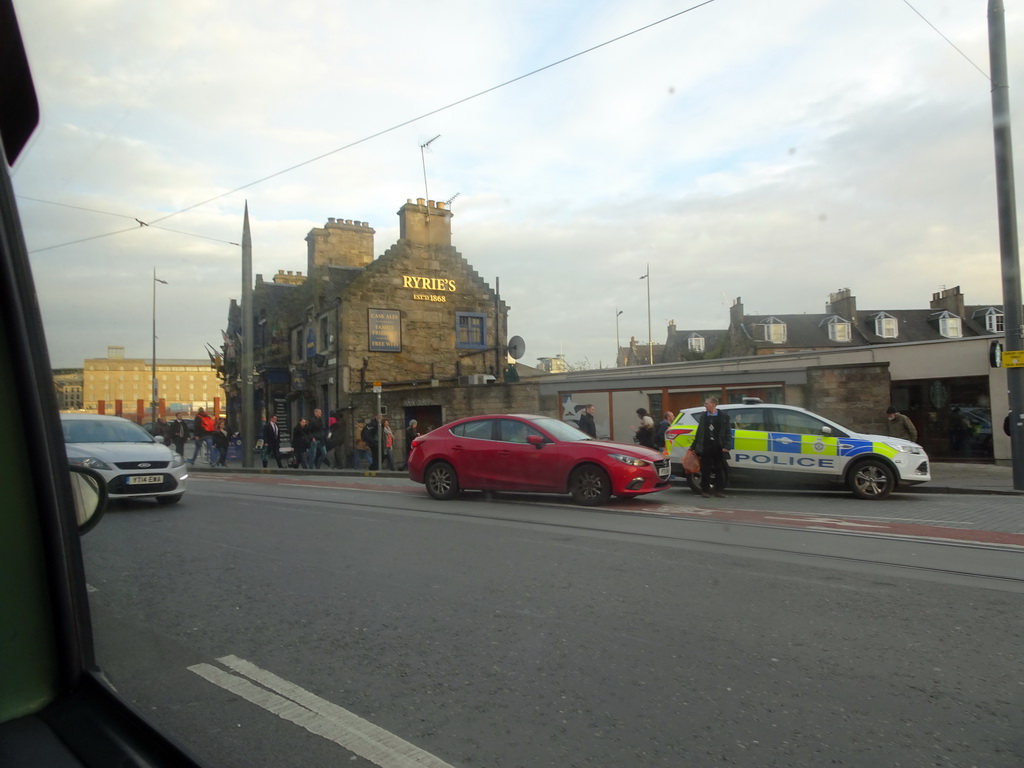 Ryrie`s Bar at Haymarket Terrace, viewed from the taxi