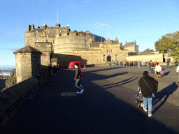 Miaomiao at the Esplanade in front of Edinburgh Castle