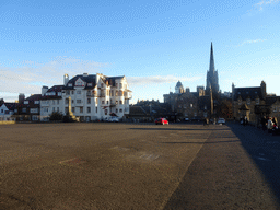 The Esplanade, the Ramsay Garden buildings, the Hub and the Camera Obscura building