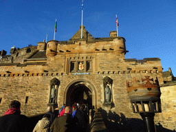 The front entrance to Edinburgh Castle