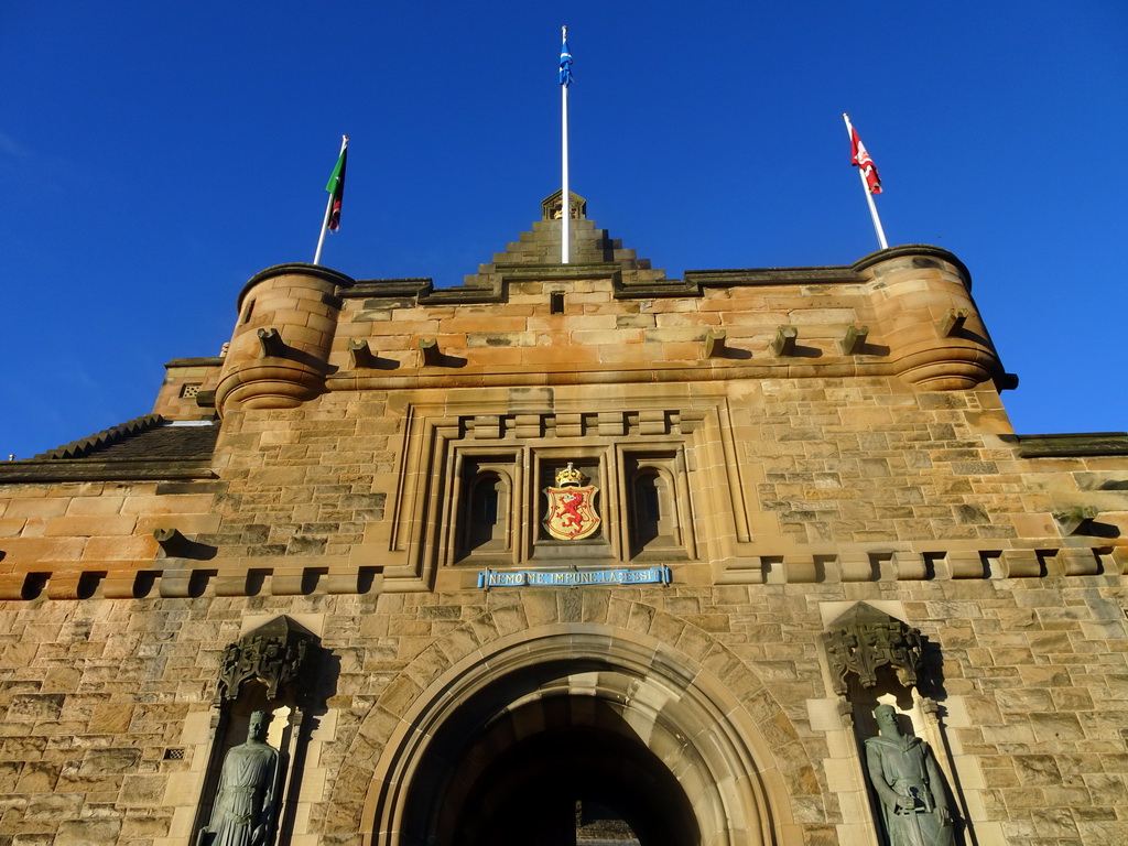 Facade of the front entrance to Edinburgh Castle