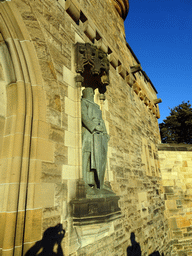 Statue at the right side of the front entrance to Edinburgh Castle