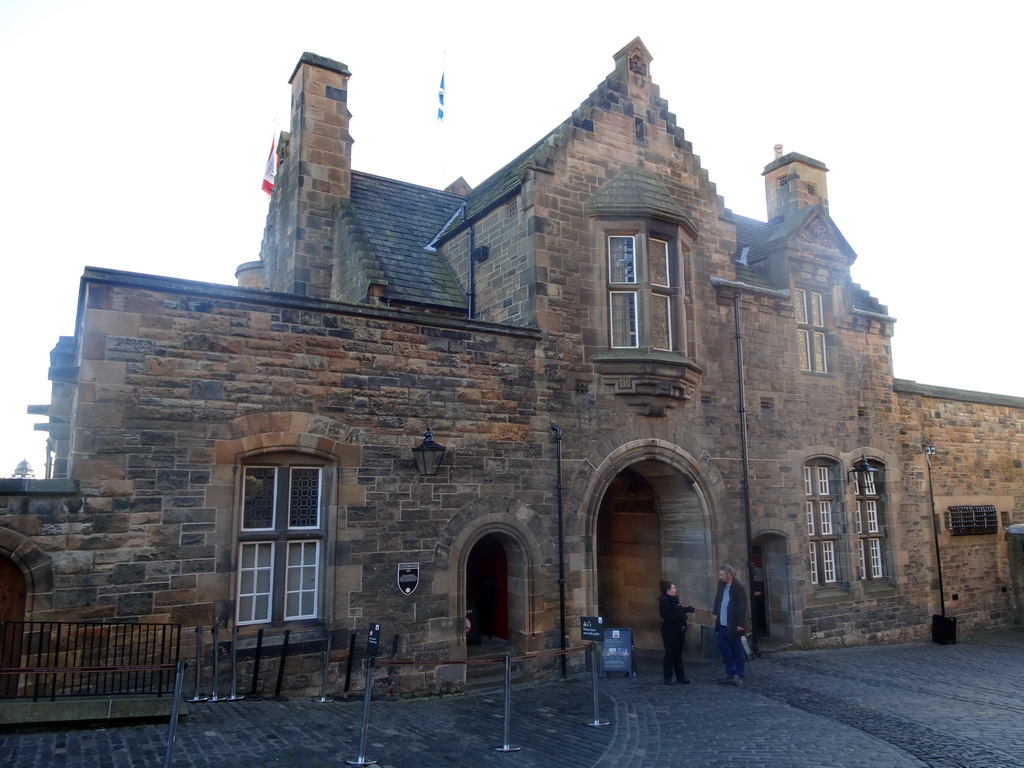 Back side of the front entrance to Edinburgh Castle