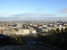 The Princes Street Gardens and the New Town, viewed from the North Panorama at Edinburgh Castle