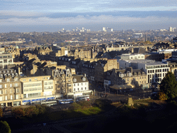 The Princes Street Gardens and the New Town, viewed from the North Panorama at Edinburgh Castle