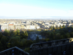 The Princes Street Gardens and the New Town, viewed from the North Panorama at Edinburgh Castle