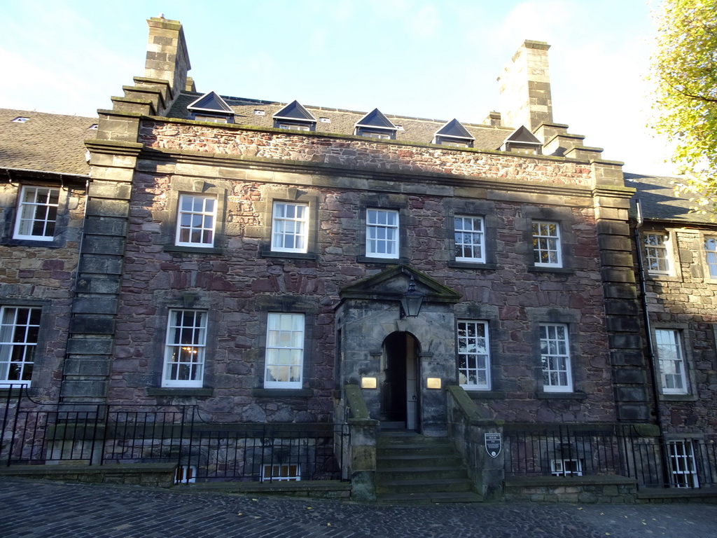 East side of the Governor`s House at Edinburgh Castle