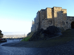 Road from the lower part to the upper part of Edinburgh Castle