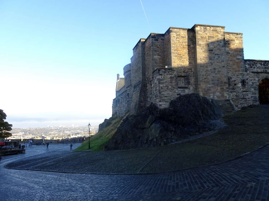 Road from the lower part to the upper part of Edinburgh Castle