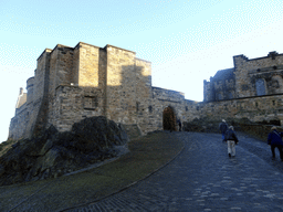 Road from the lower part to the upper part of Edinburgh Castle