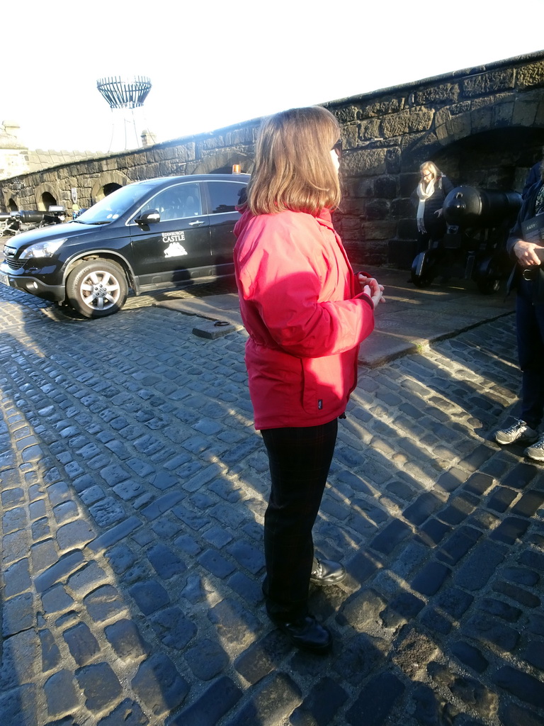 Our tour guide at Edinburgh Castle