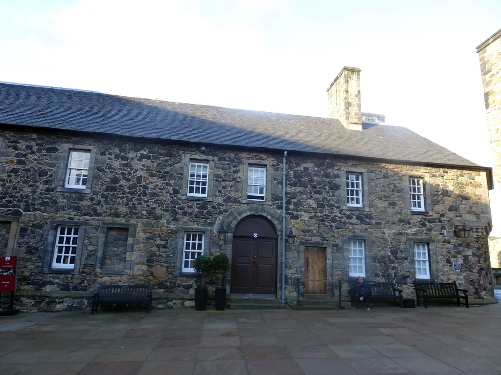 Front of the Prisons of War Exhibition building at Edinburgh Castle