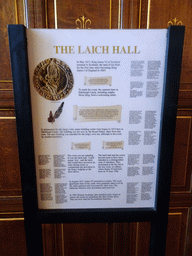 Information on the Laich Hall at the Royal Palace at Edinburgh Castle