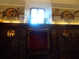 Interior of the room at the back of the Laich Hall at the Royal Palace at Edinburgh Castle