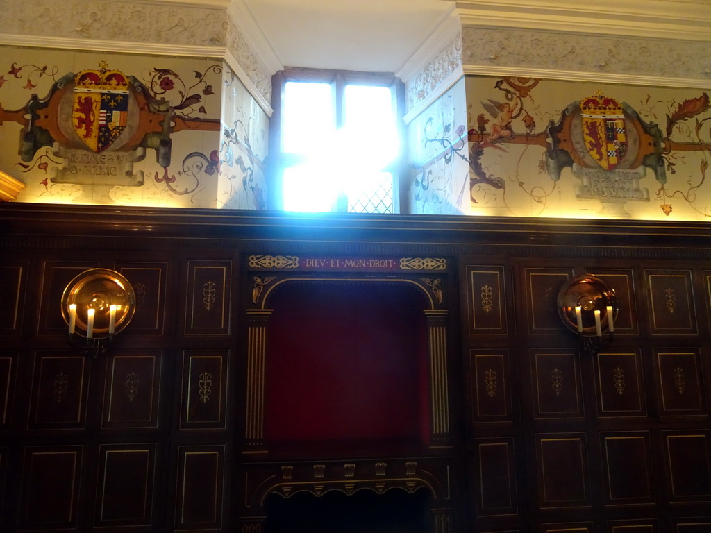 Interior of the room at the back of the Laich Hall at the Royal Palace at Edinburgh Castle