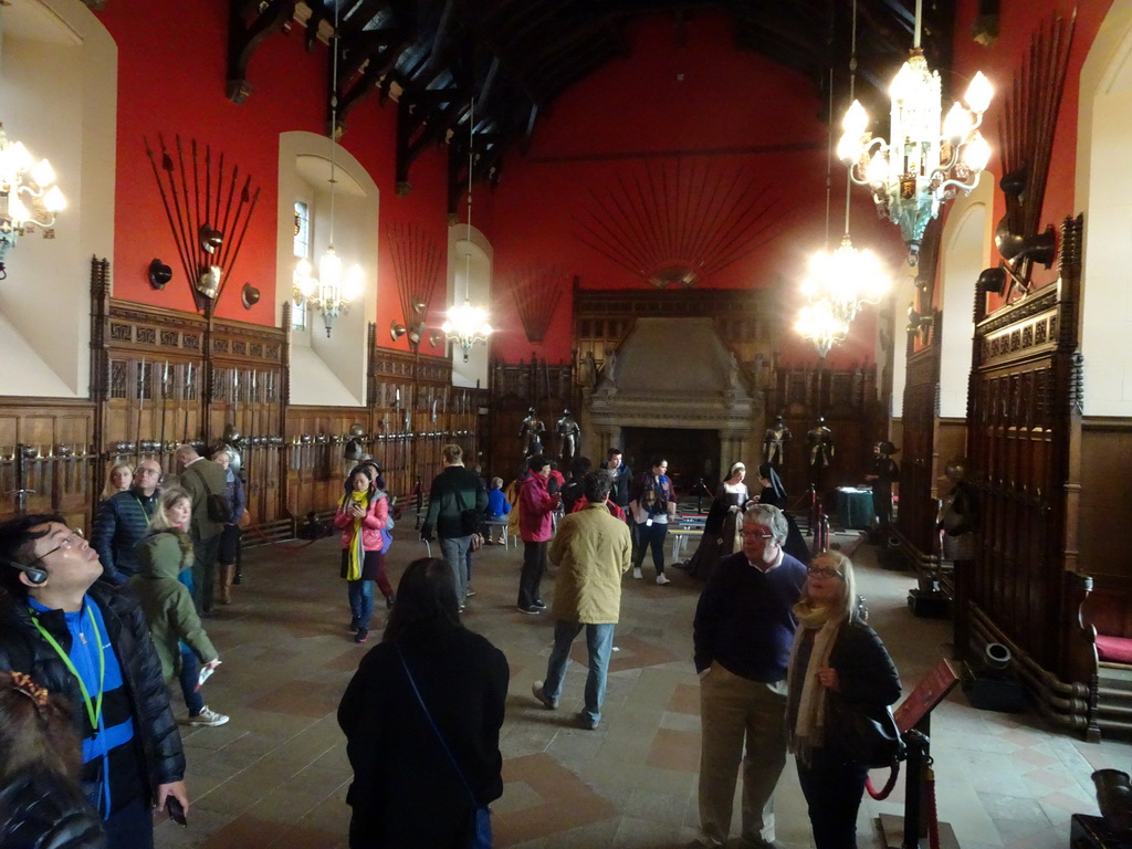 Miaomiao in the Great Hall at Edinburgh Castle