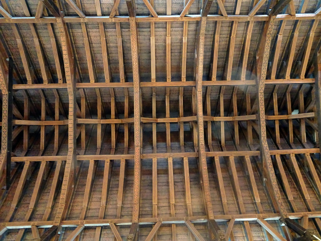 Hammerbeam roof of the Great Hall at Edinburgh Castle