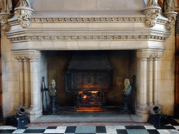 Fireplace at the north side of the Great Hall at Edinburgh Castle