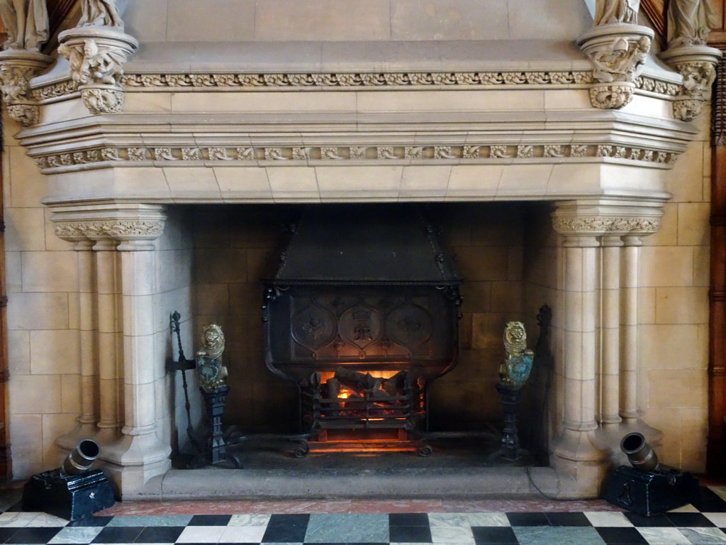 Fireplace at the north side of the Great Hall at Edinburgh Castle