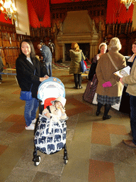 Miaomiao and Max at the north side of the Great Hall at Edinburgh Castle