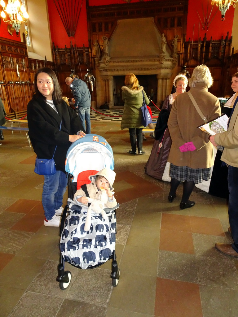 Miaomiao and Max at the north side of the Great Hall at Edinburgh Castle