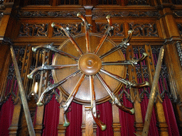 Circle of guns at the south side of the Great Hall at Edinburgh Castle