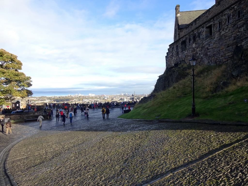 Road from the lower part to the upper part of Edinburgh Castle