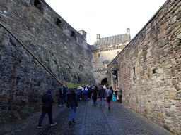 The road to the Argyle Tower at Edinburgh Castle