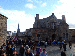 Back side of the front entrance to Edinburgh Castle and the Hub