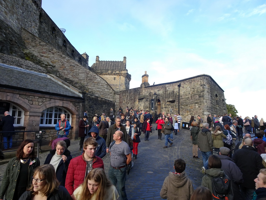 Road to the Old Guardhouse and the Argyle Tower at Edinburgh Castle