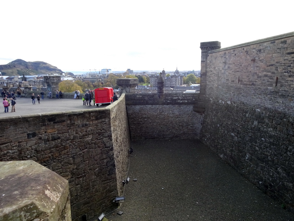The southeast side of Edinburgh Castle, viewed from the bridge to the front entrance