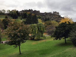 The Princes Street Gardens and Edinburgh Castle