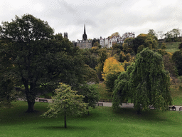 The Princes Street Gardens, the Hub and the New College