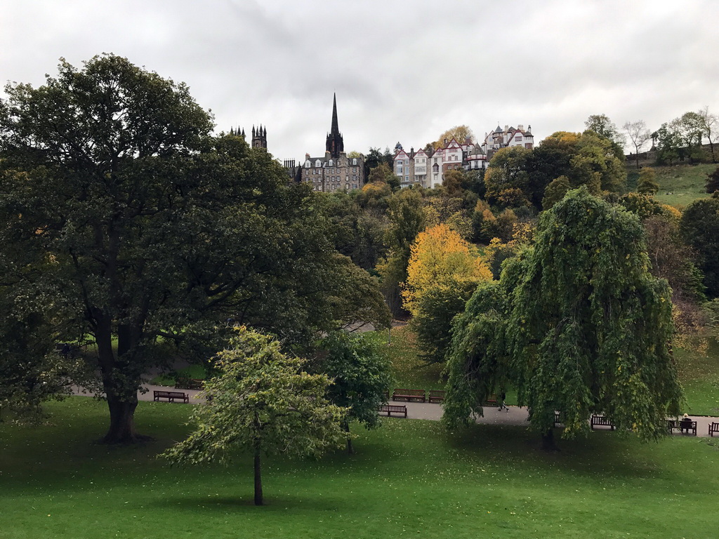 The Princes Street Gardens, the Hub and the New College