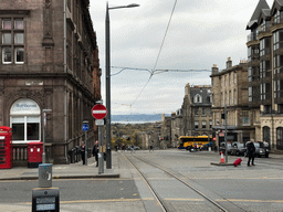 North St. Andrew Street, the north part of the city and the Firth of Forth fjord, viewed from St. Andrew Square