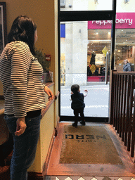 Miaomiao and Max at Caffè Nero at the Multrees Walk