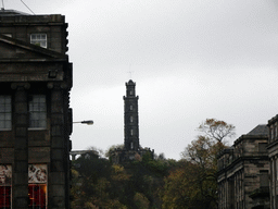 The Nelson Monument at Calton Hill, viewed from Princes Street