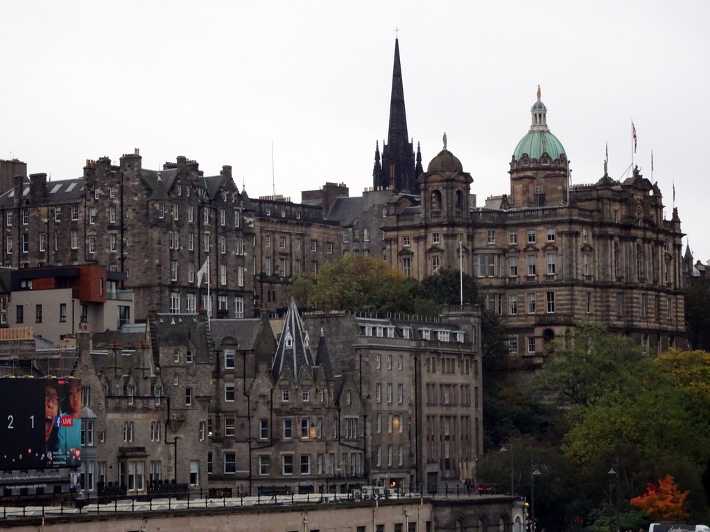 The Old Town with the Hub and the Lloyds Banking Group Head Office, viewed from North Bridge