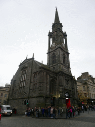 Front of the Tron Kirk church at the corner of South Bridge and High Street