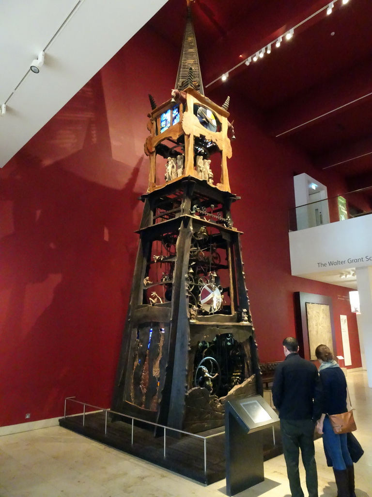 The Millennium Clock at the Discoveries Hall at the First Floor of the National Museum of Scotland
