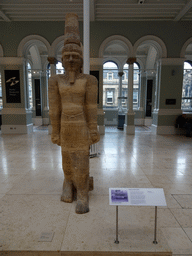 Statue of Arenshuphis at the Grand Gallery of the National Museum of Scotland, with explanation