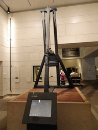 The guillotine `The Maiden` at the Kingdom of the Scots Hall at the First Floor of the National Museum of Scotland