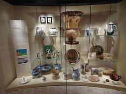 Vases and other items from the south shore of the Forth, at the Industry and Empire Hall at the Fifth Floor of the National Museum of Scotland, with explanation