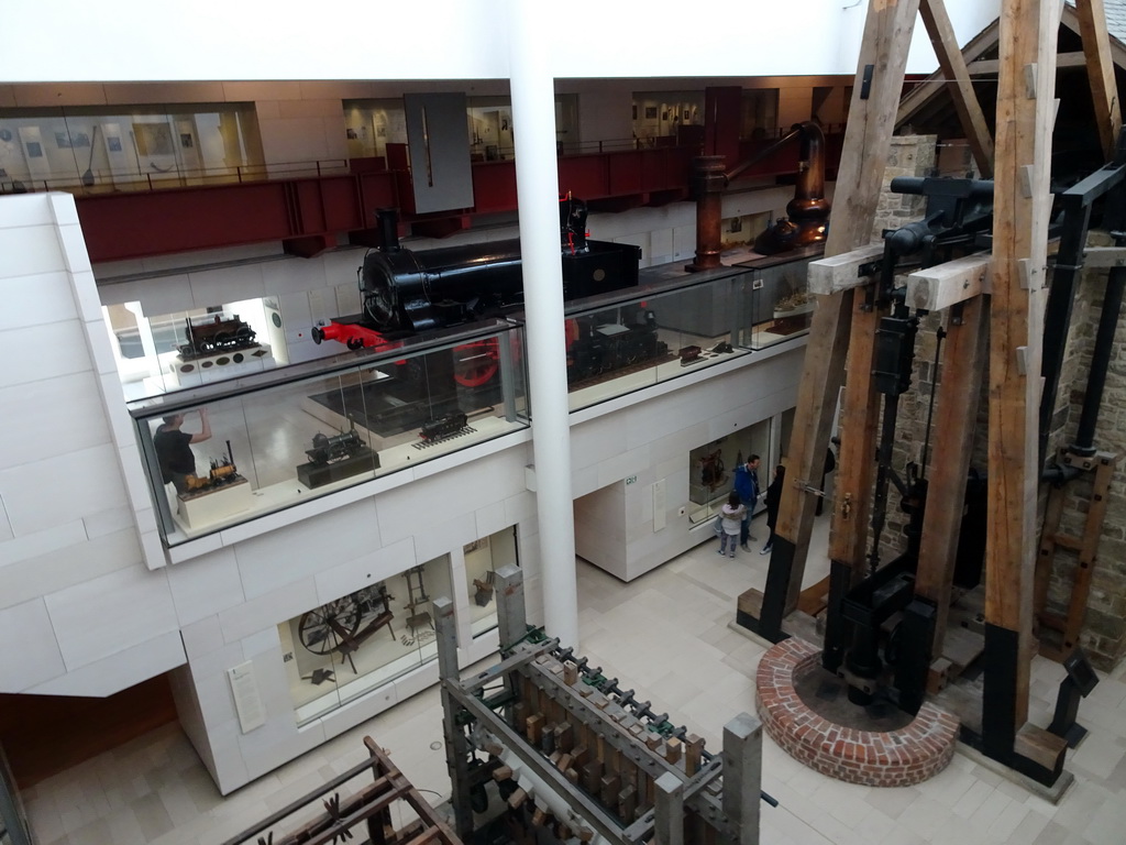 The Scotland Transformed Hall at the Third Floor and the Industry and Empire Hall at the Fourth Floor of the National Museum of Scotland, viewed from the Fifth Floor