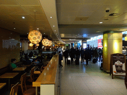 Miaomiao and Max at the Departures Hall at Edinburgh Airport