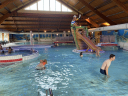 Max in the swimming pool of the Landal Coldenhove holiday park